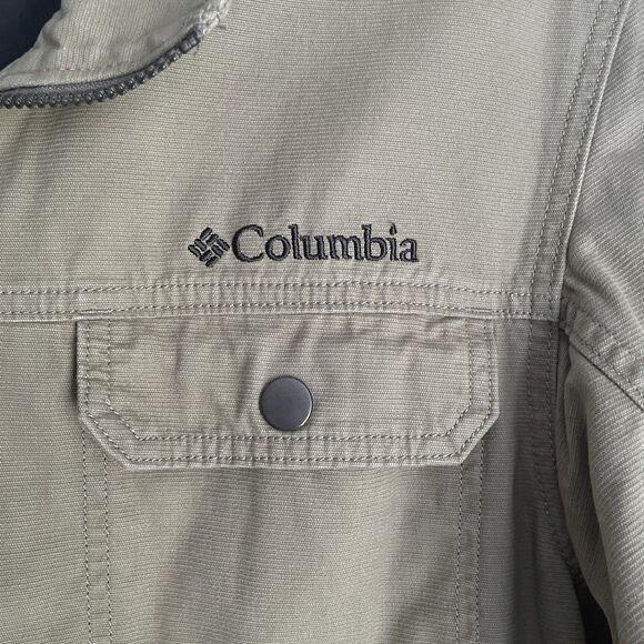 Columbia Corduroy Jacket Full Zip Men M Lightweight Utility Workwear Zip Pockets - Picture 6 of 12